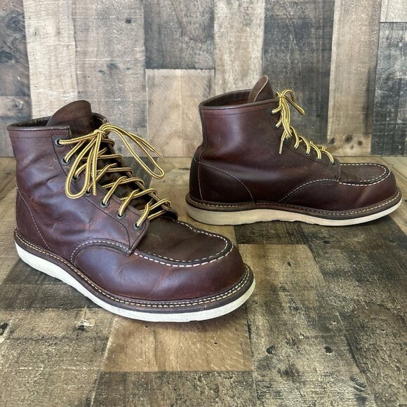 Red Wing 1907 Heritage Cooper Moc Toe Work Boots Mens 11.5 D - Picture 12 of 12